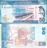 Sri Lanka 50 Rupii, 2016 UNC - Bancnotă Străină Asia