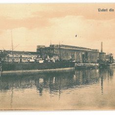 1711 - GALATI, Harbor, ships, Romania - old postcard - unused - 1926