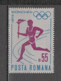 Romania.1972 Olimpiada de vara MUNCHEN-Flacara olimpica CR.261, Nestampilat