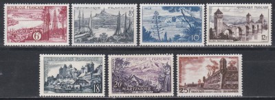 Franta 1955 - Peisaje, MNH foto