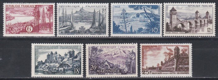 Franta 1955 - Peisaje, MNH