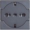 Priza schuko plata 2M Axolute Bticino antracit HS4140 16F