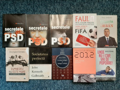 10 vol. diverse (Lendvai, Orban, Patraru, Galbraith, Hitchens, PSD, FIFA etc) foto