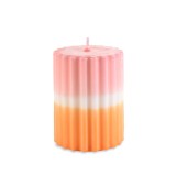 Cumpara ieftin Lumanare ambientala ceara roz alba portocalie &Oslash; 7,5 cm x 10 H