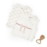 Set 2 vestute pentru bebelusi, powder, BabyCosy Organic Wear (Marime: 3-6 Luni)