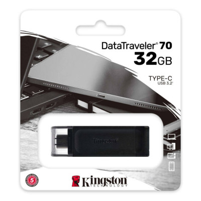 FLASH DRIVE 32GB DT70 USB 3.2 Type C KINGSTON foto