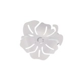 Clemă Decorativă Perdele Și Draperii/ Set Clip Metal Floare / Alb , Compozitie Metal