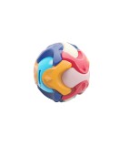 Pusculita sub forma de minge, de construit, din plastic, 16.5x16.5x16.5, multicolor, Oem