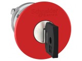Comutator de Siguranță cu Cheie 22mm Roșu