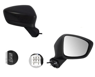 Oglinda exterioara Mazda CX-5 (Ke), 03.2012-2014, partea Dreapta, culoare sticla crom , sticla convexa, cu carcasa grunduita, cu incalzire , ajustare foto