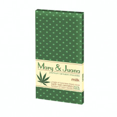 Ciocolata premium Euphoria Mary Juana, Cu Lapte, 95gr foto