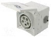 Conector alimentare AC, IEC 60309, IP44, 16A, 415V AC, 4 pini, PCE - 865-6V