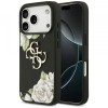Husa pentru Apple iPhone 17 Pro Max, Guess, 4G Grained Roses Big Logo, Neagra