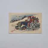 Carte Postala tematica de Craciun, litografie, necirculata, ca. 1925