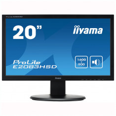 Monitor LCD IIYAMA 20&amp;quot; ProLite E2083HSD, 1600 x 900, 5ms, VGA, DVI, Cabluri foto