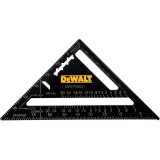 Echer metalic multifunctional DeWALT DWHT46031-0, 175 mm lungime, corp aluminiu extrudat extra-gros, baza mare pentru prindere, gradatii contrastante,