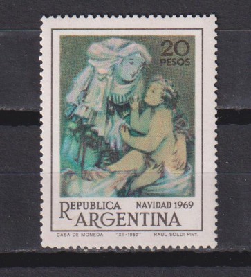 ARGENTINA PICTURA 1969 MI: 1050 MNH foto
