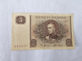 Suedia 5 Kronor 1961 Noua