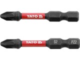 YATO Set 2 biti de impact 1/4, 50 mm, PZ2
