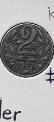 AUSTRIA 2 HELLER 1917 foto