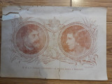 1927, Reclama / Tract / Flyer Regele Ferdinand si Regina Maria a Romaniei