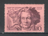 U.R.S.S.1970 200 ani nastere L.van Beethoven-compozitor MU.372, Nestampilat