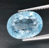 Acvamarin oval 3.40 ct