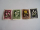 A12 S3 2 - Timbre foarte vechi - Ungaria - flori, Flora, Nestampilat