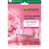 Garnier Textil Masks Hydra Bomb Masca de celule cu efect lucios 28 g
