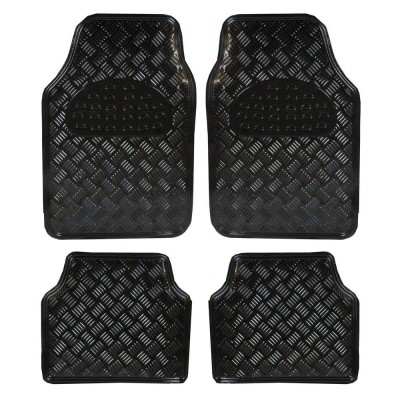 Covorase Auto Universale, model Diamond, culoare Crom Negru AVX-T2034 foto