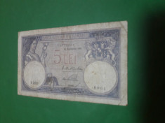 Bancnote romanesti 5lei 1928 foto