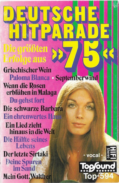 Casetă audio Deutsche Hitparade&#039;75, originală