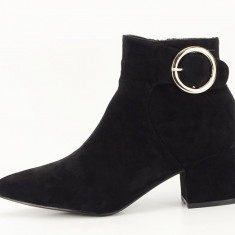 BOTINE NEGRE CU TOC MIC JENNIFER 118