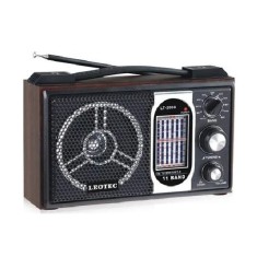 Radio portabil cu design Retro 11 Benzi Leotec LT2008 foto