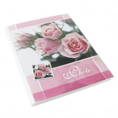 Album poze pink roses 36 fotografii, 15x21 cm, buzunare slip in, roz foto