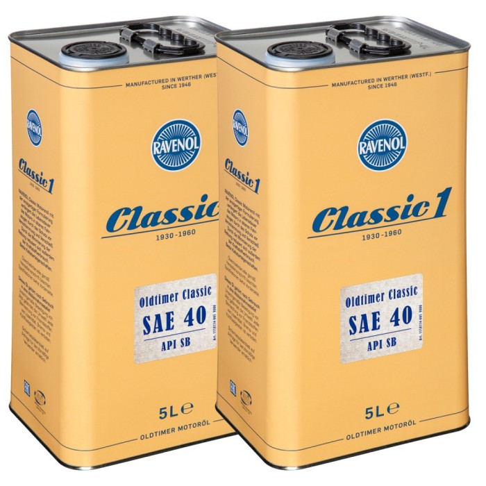 Pachet 10 litri ulei Ravenol Oldtimer Classic SAE40 API SB