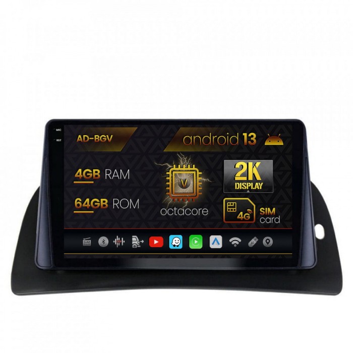 Navigatie Renault Kangoo (2015-2020), Android 13, V-Octacore 4GB RAM + 64GB ROM, 9.5 Inch - AD-BGV9004+AD-BGRKIT373
