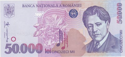 ROMANIA 50000 LEI 1996 UNC foto