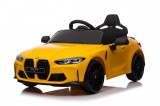 Cumpara ieftin Masinuta electrica pentru copii, Bmw M4 90W 12V 7Ah, roti EVA, scaun tapitat, galben