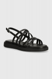 Vagabond Shoemakers sandale de piele CONNIE femei, culoarea negru, 5757-501-20