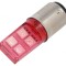 Lampă LED roșie BA15D 230V