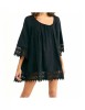 Tunica Rochie de plaja aerisita usoara si delicata culoare Neagra Universala
