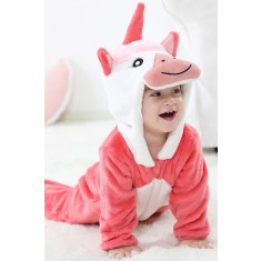 CLD146-232 Pijama kigurumi pentru bebelusi tip salopeta din material moale si pufos