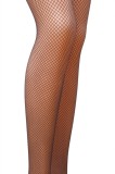 Ciorapi Cabaret Plasa Fishnet, Ochiuri Mici, Bronzo, S/M, Passion