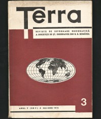 TERRA - REVISTĂ GEOGRAFIE - ȘTIINȚELE NATURII / GEOGRAFICE - AN V, NR. 3 / 1973
