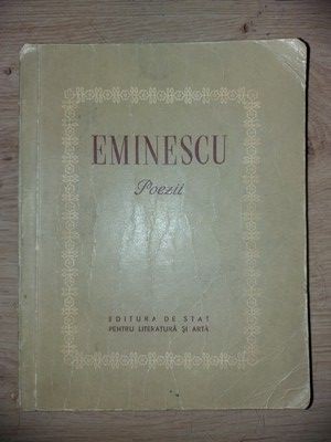 Poezii- Mihai Eminescu prefata de Mihail Sadoveanu 1952 foto