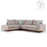 Cumpara ieftin Coltar Dreapta Luxury II Elephant - Ciel - Negru 290x235x90 cm