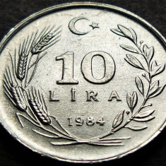 Moneda 10 LIRE - TURCIA, anul 1984 *cod 530 B