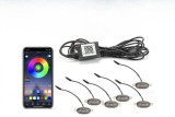 Set 4 lampi cu LED RGB control prin aplicatie telefon. Diverse jocuri de lumini