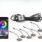 Set 4 lampi cu LED RGB control prin aplicatie telefon. Diverse jocuri de lumini